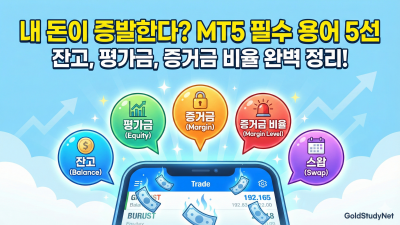 MT5 툴박스(Ctrl + U) 체크하기
